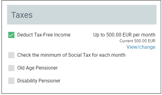 SmartAccounts deduct tax-free income