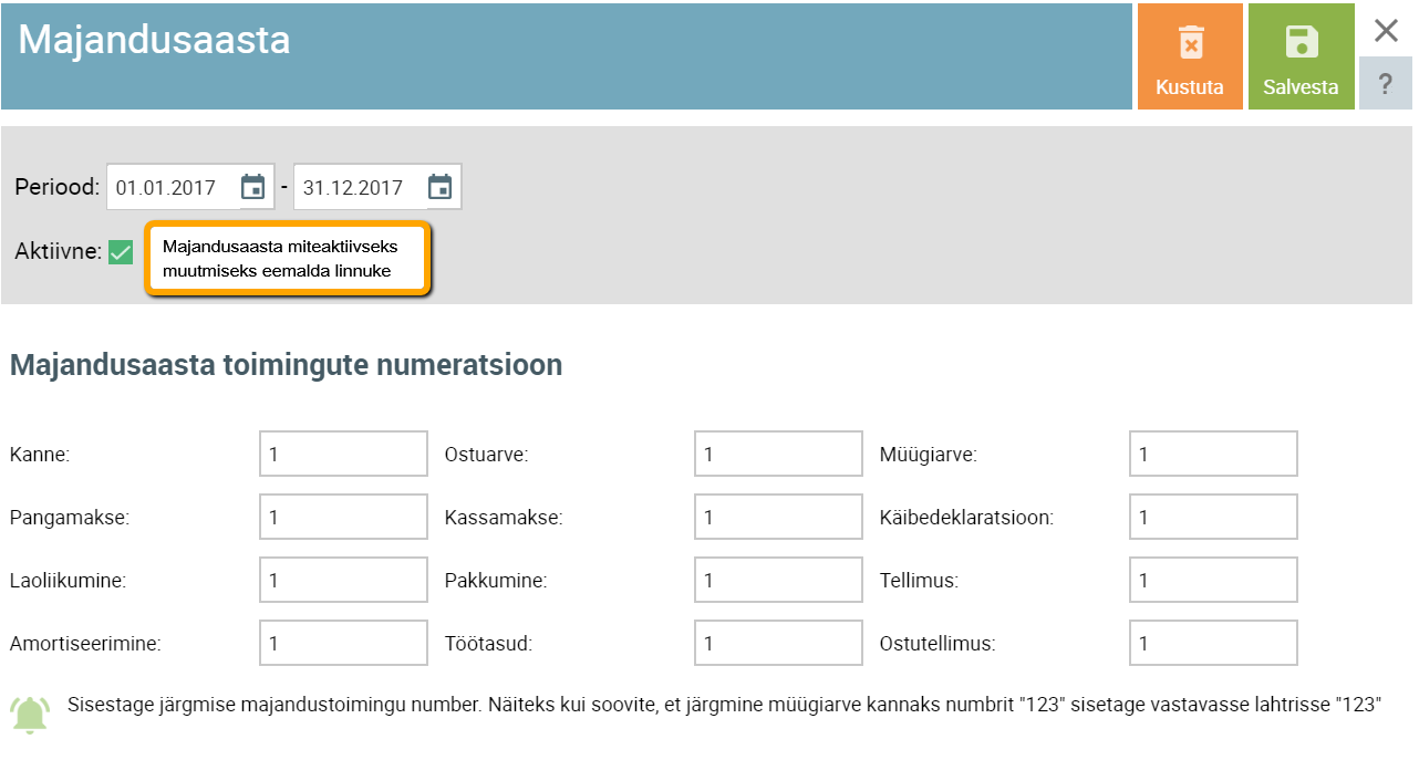 majandusaasta sulgemine