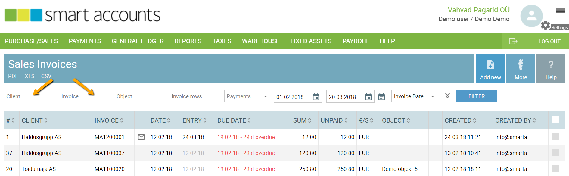 sales invoice