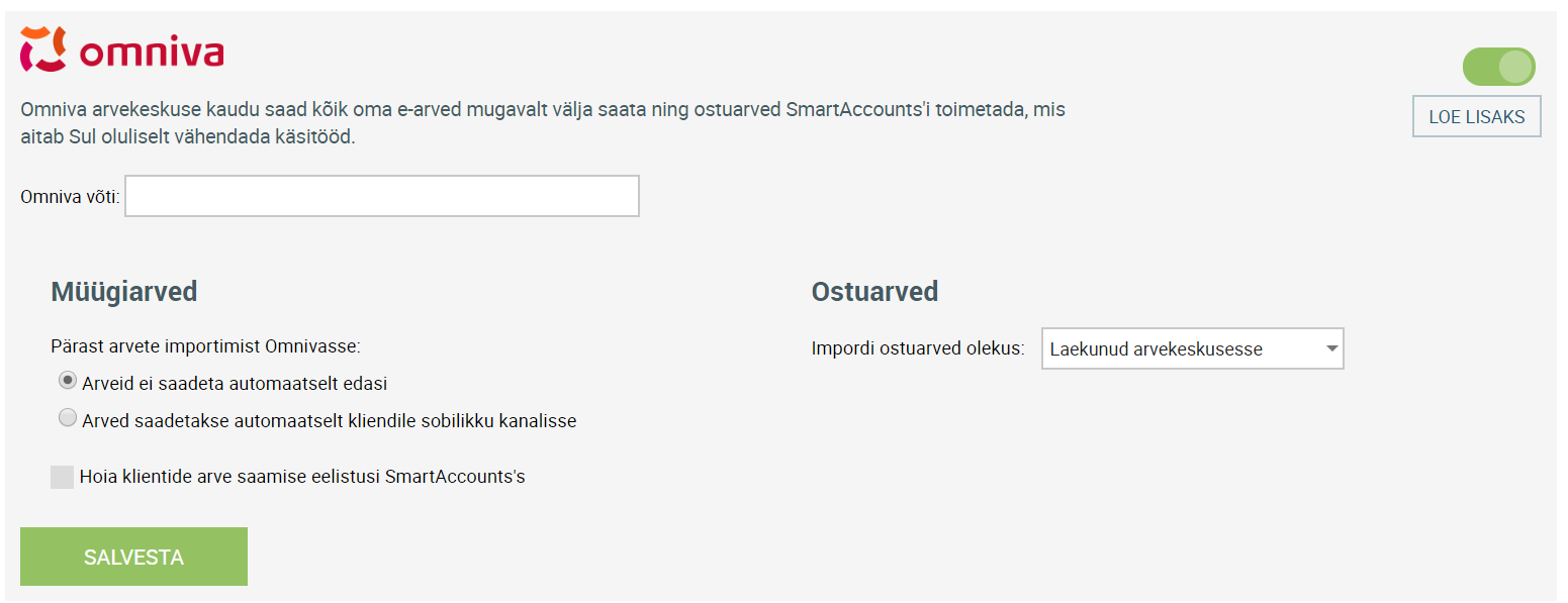 omniva liidetud teenused