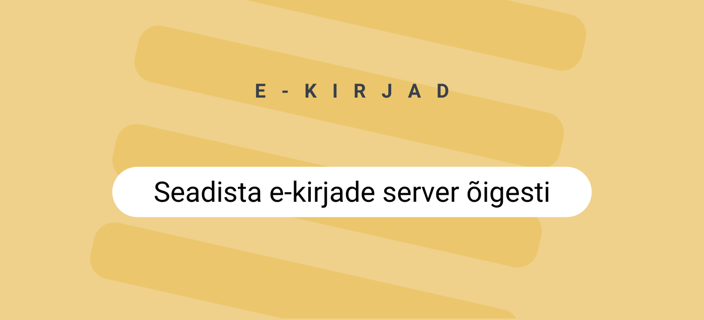 Seadista oma e-kirjade server SmartAccountsis õigesti